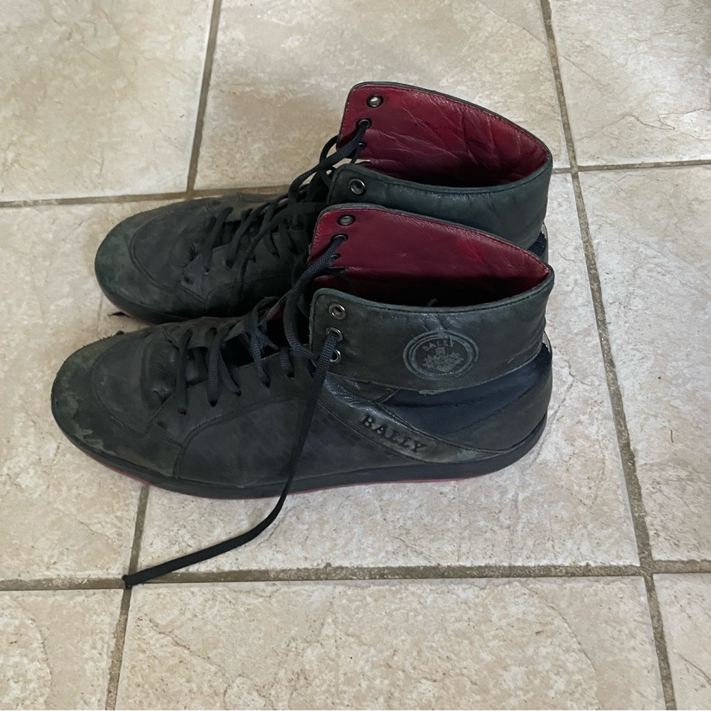 Bally Men's Black Leather Sneakers